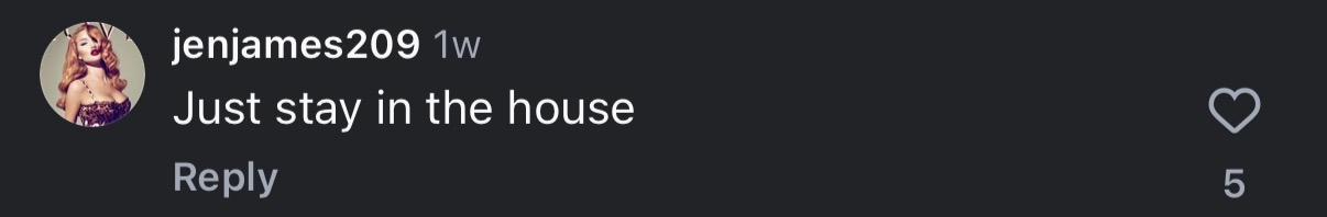 Comment says Just enactment   successful  the location   with 5 likes