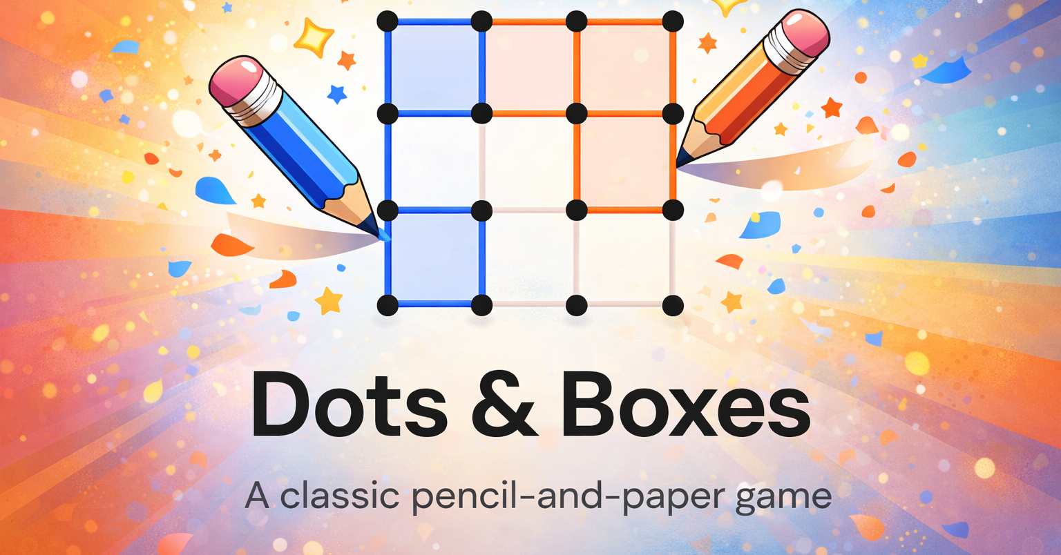 Virtual Dots & Boxes Game: Can You Beat The AI Bot?