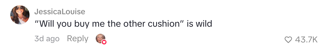  “Will you bargain  maine  the different   cushion” is wild