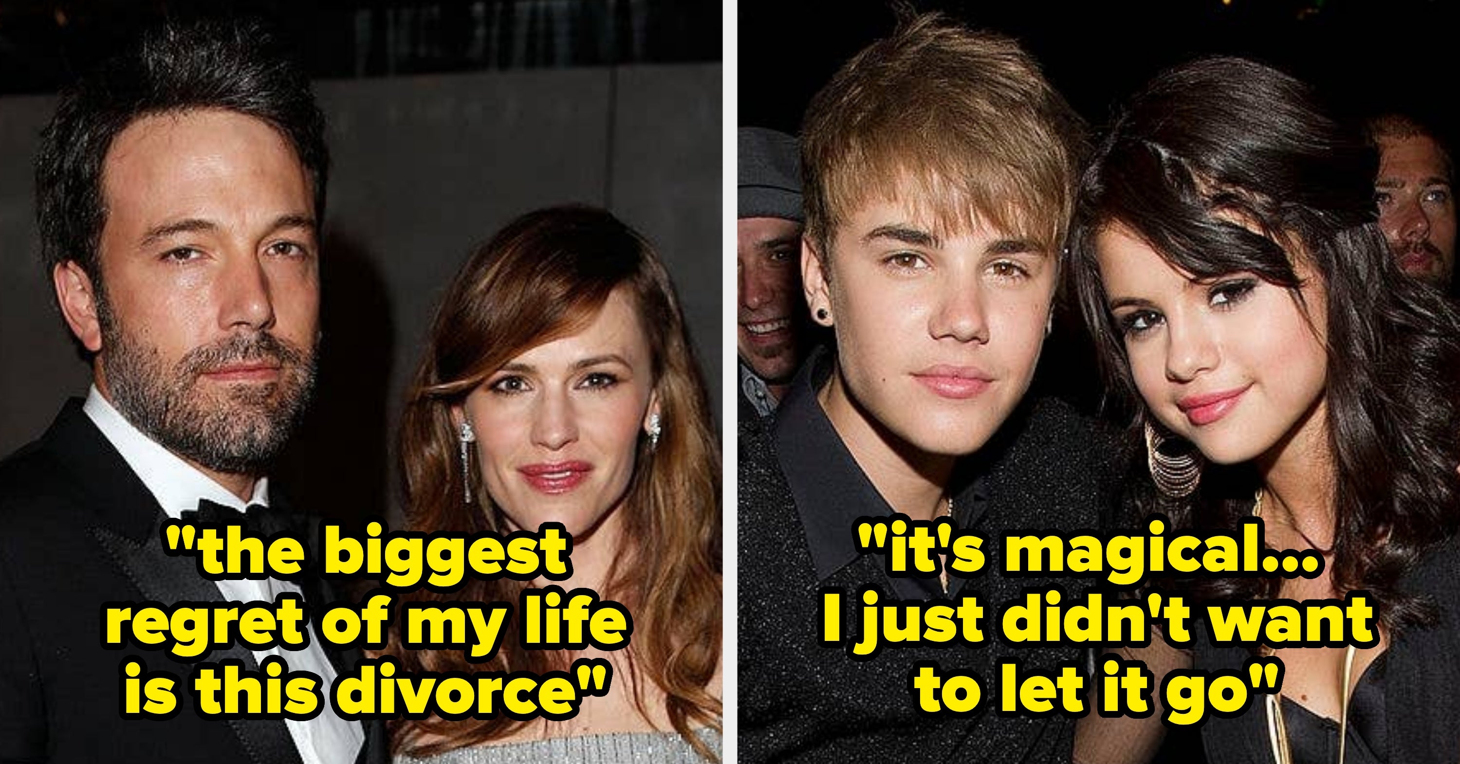 13 Celebrities' Most Heartbreaking Relationship Regrets