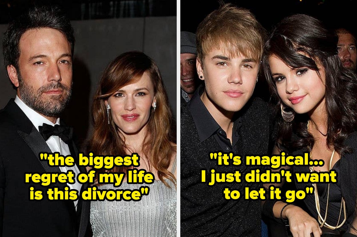 13 Celebrities' Most Heartbreaking Relationship Regrets