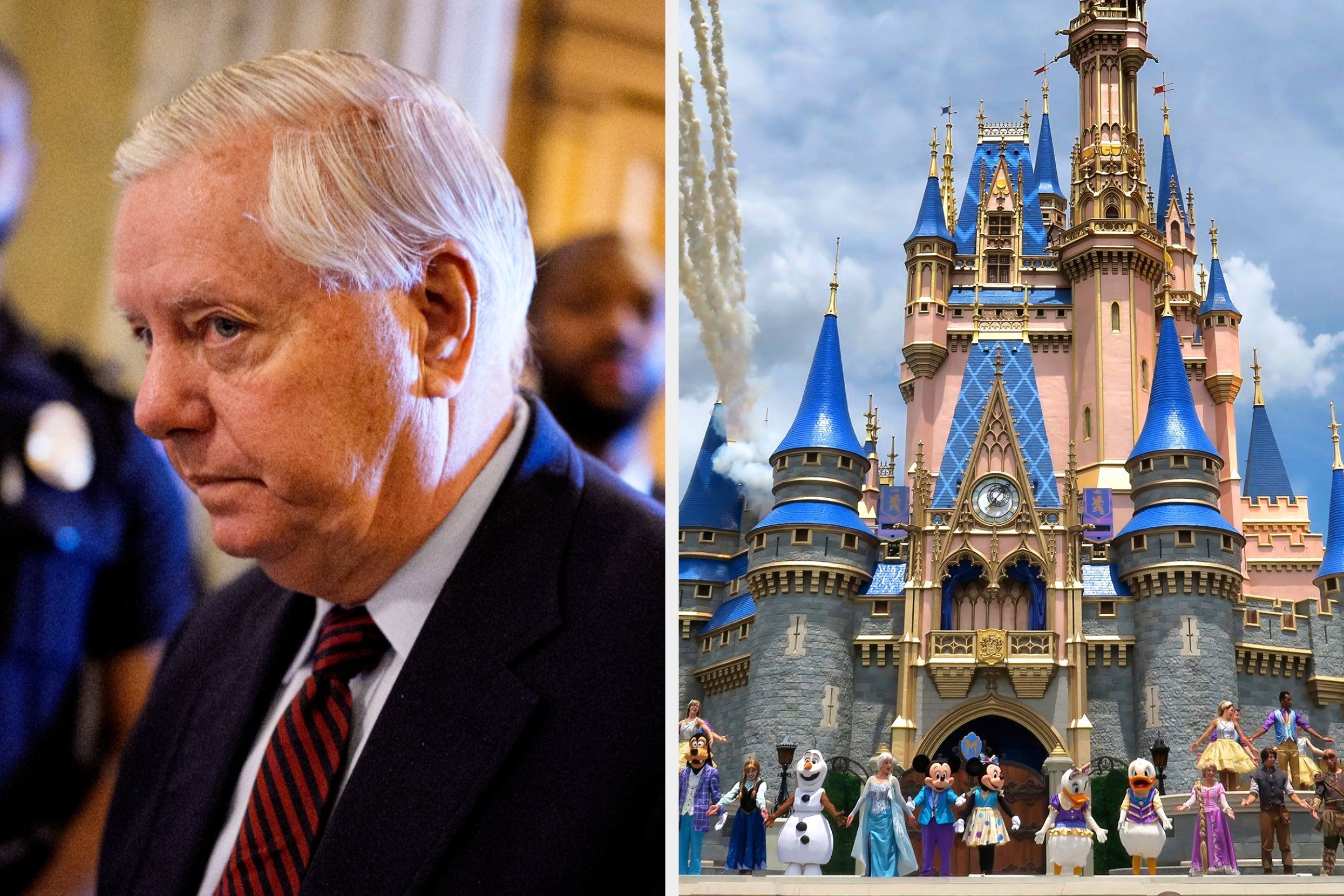 Lindsey Graham Went To Disney World In The Middle Of The Shutdown, And The Optics Are…NOT Great