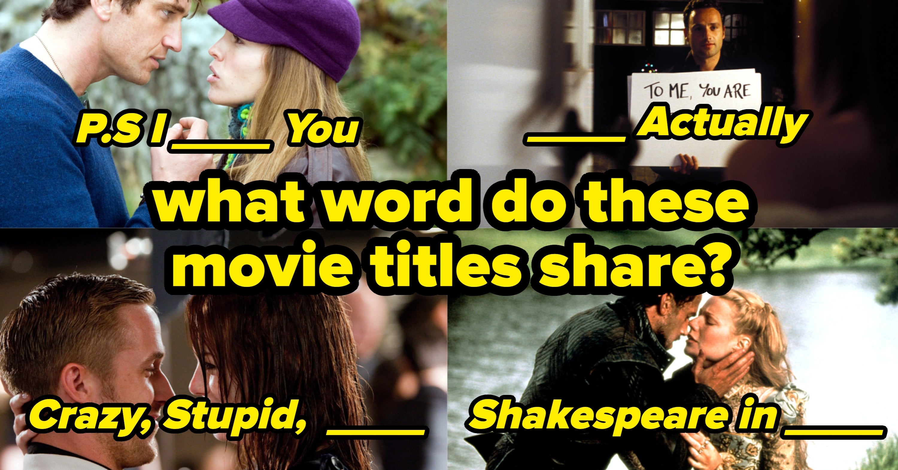 Only True Movie Buffs Can Spot The Shared Word In All Of These Films — Can You?
