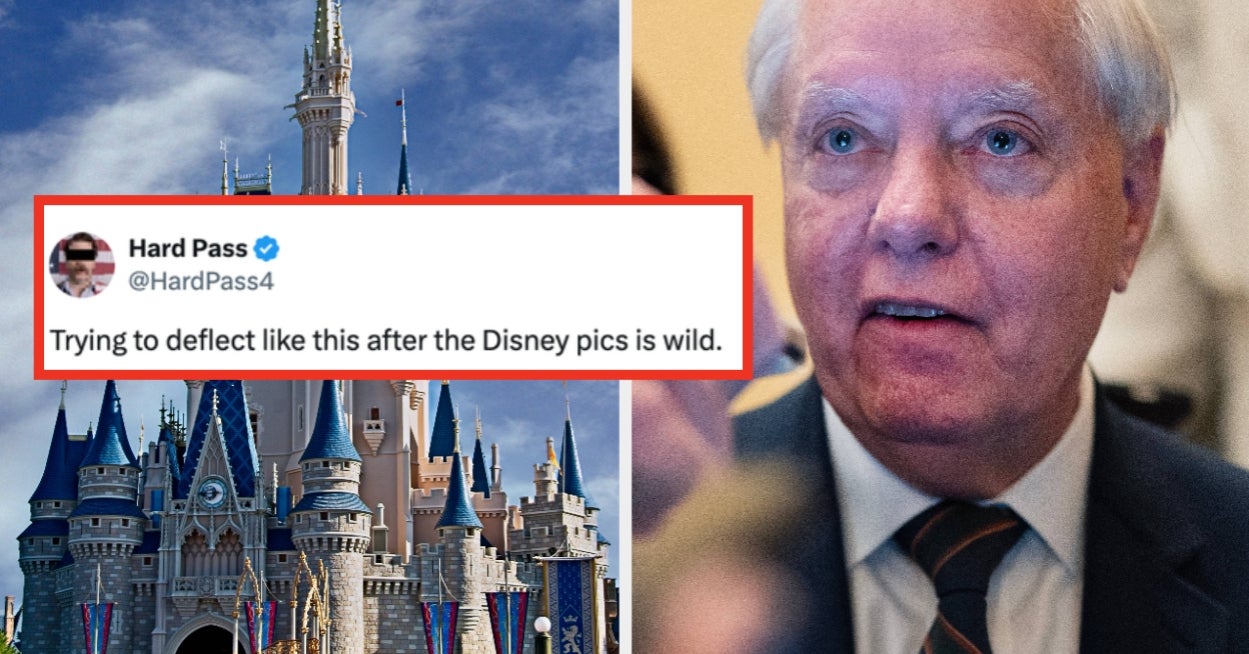 People Are Convinced Lindsey Graham’s Latest Tweet Is A Desperate Attempt To Make Us Forget The Disney Photos