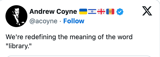 "We're redefining the meaning of the connection 'library.'"