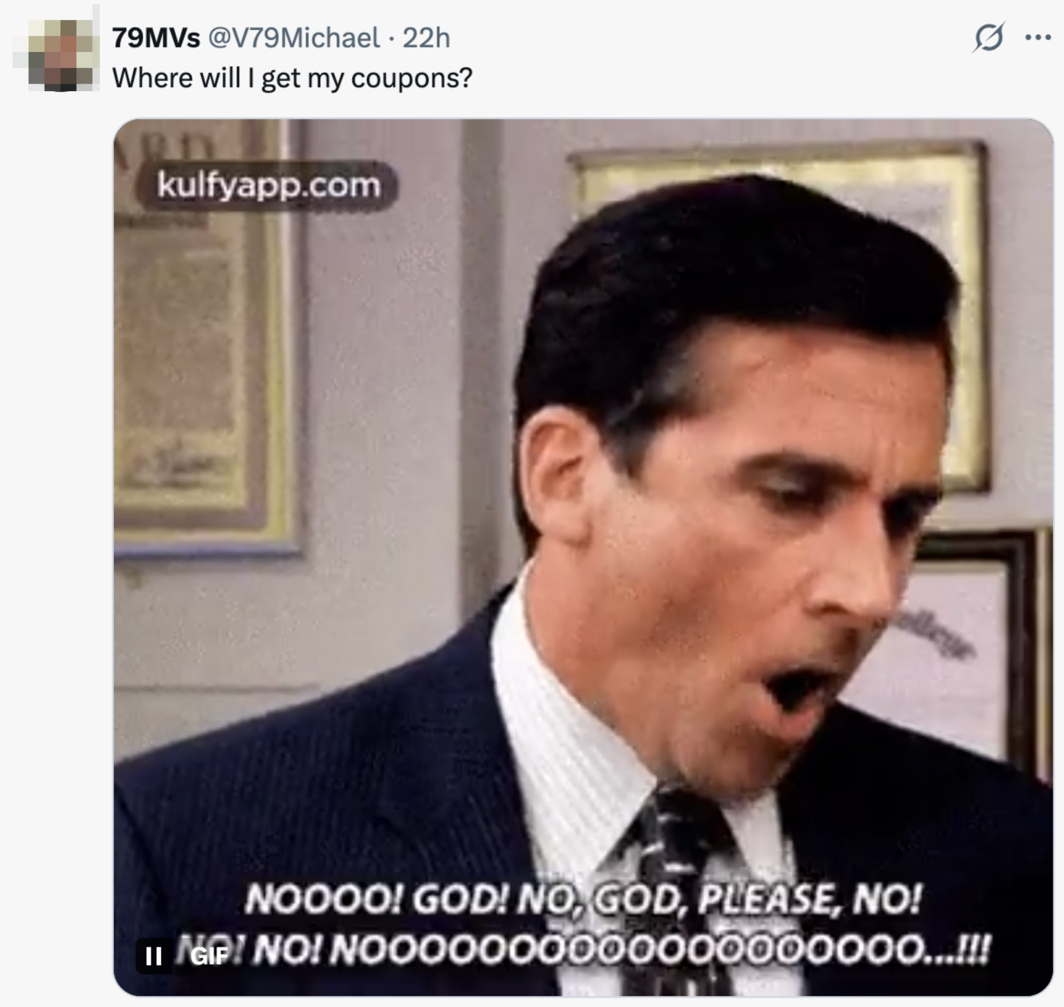  "NOOO! GOD! NO, GOD, PLEASE, NO! NO! NO! NOOOOOOOOOO...!!!"