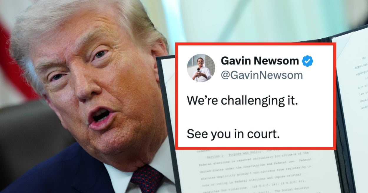 Trump Signed An Order Restricting Mail-In Voting A Week After He Voted By Mail, And Democrats Are Like, "See You In Court"