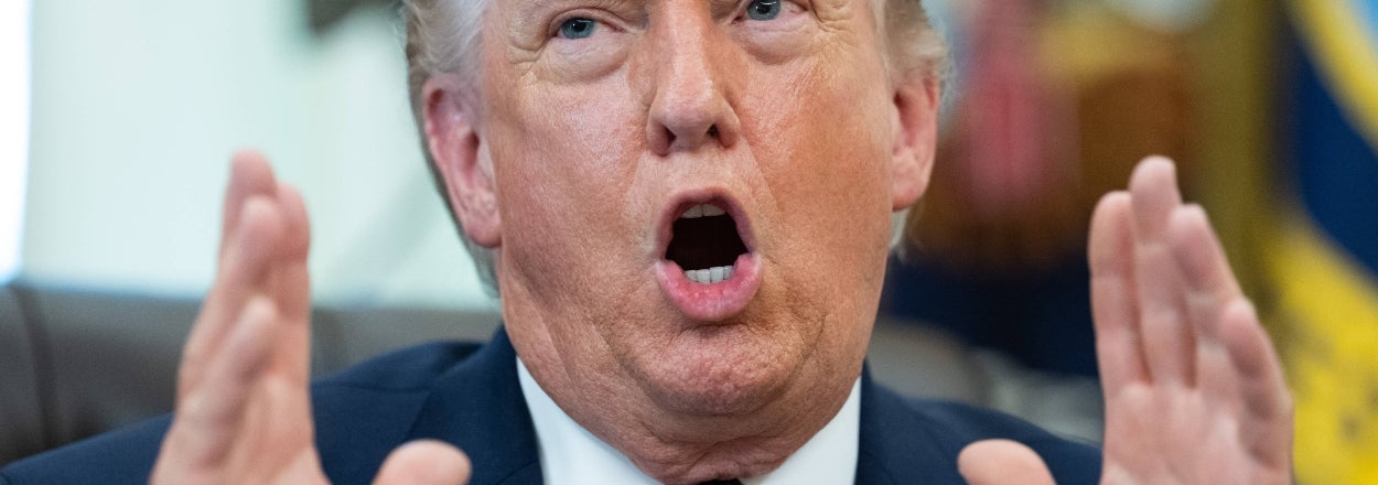 A Female Reporter Interrupted The President While He Was Answering A Question, And Baby Trump Got Very, Very Angry