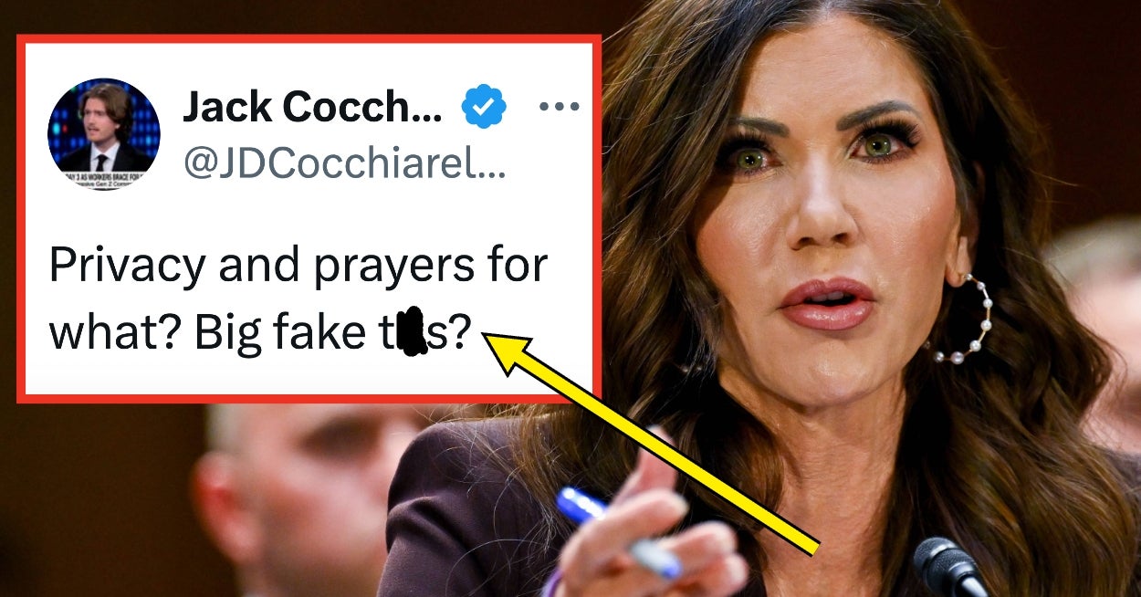 The Internet Has Absolutely Zero Sympathy For Kristi Noem After She Requested "Privacy" Following Her Husband's Alleged Fetish Scandal, And People Couldn't Care Less