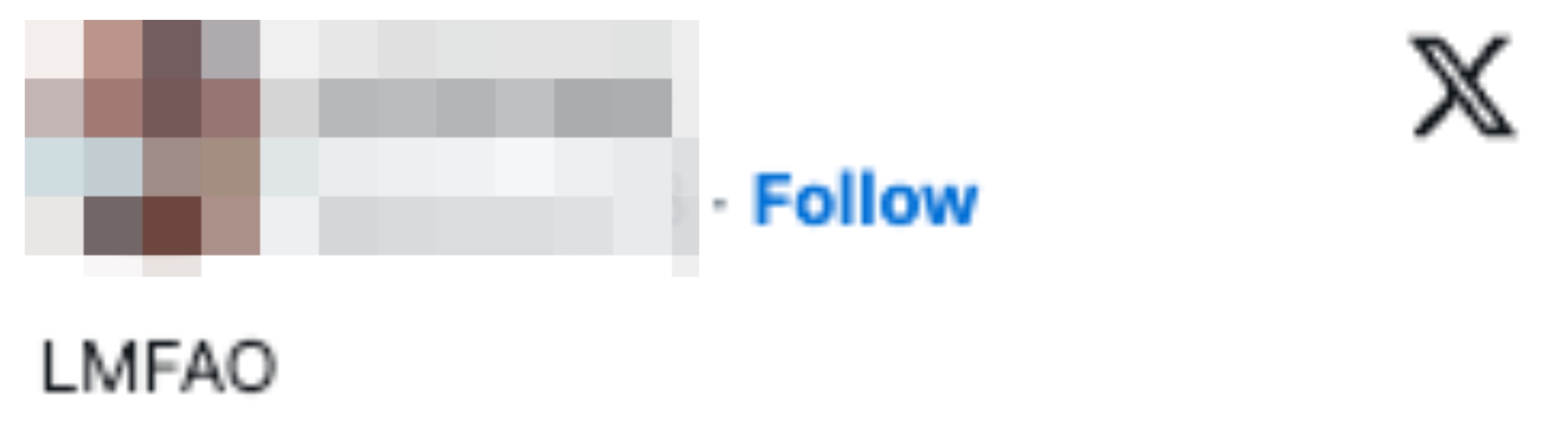 A societal  media station  with the substance   "LMFAO."