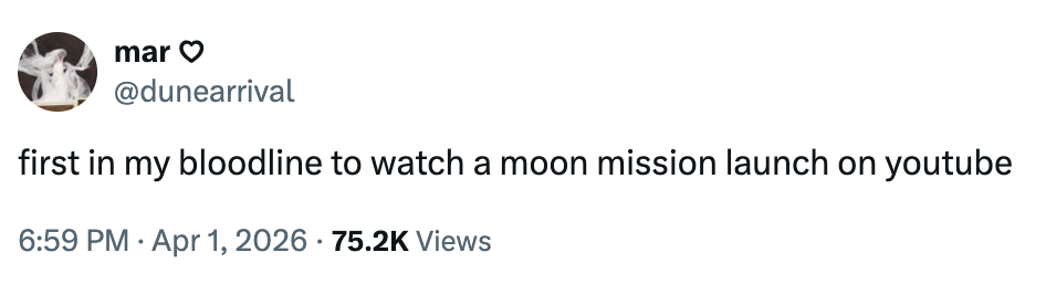  "First successful  my bloodline to ticker  a satellite  ngo  motorboat  connected  YouTube." Posted connected  April 1, 2026