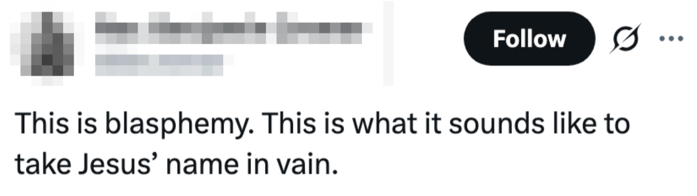 Innlegg på sosiale medier som sier: 