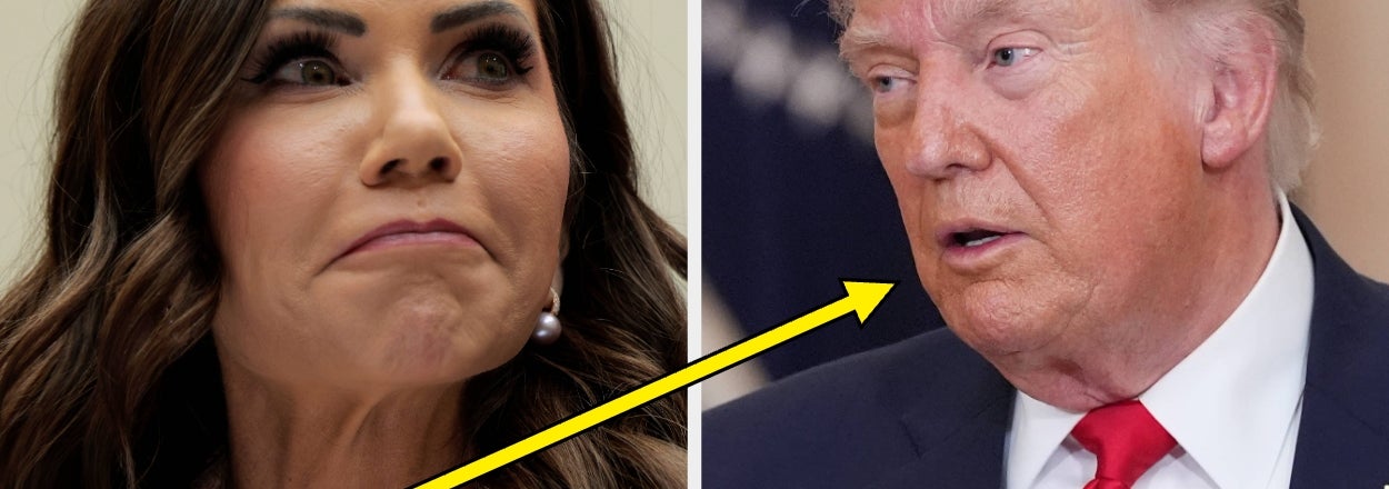 So, Um, Donald Trump Responded To Those Allegations Against Kristi Noem's Husband