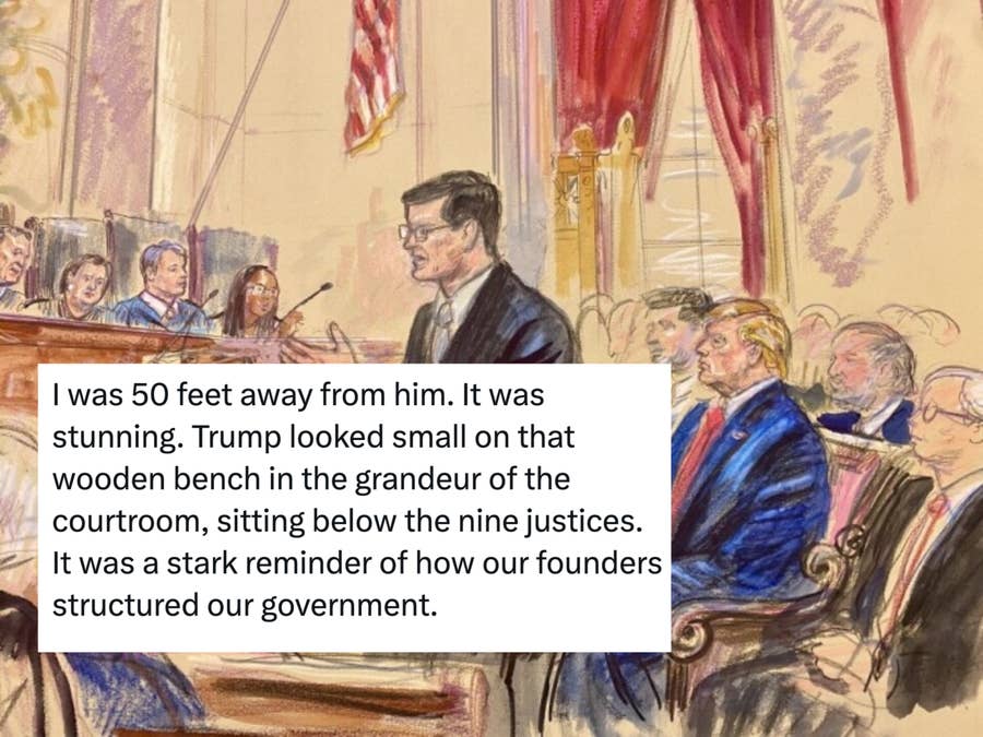 Eyewitness Describes Trump's Supreme Court Trip