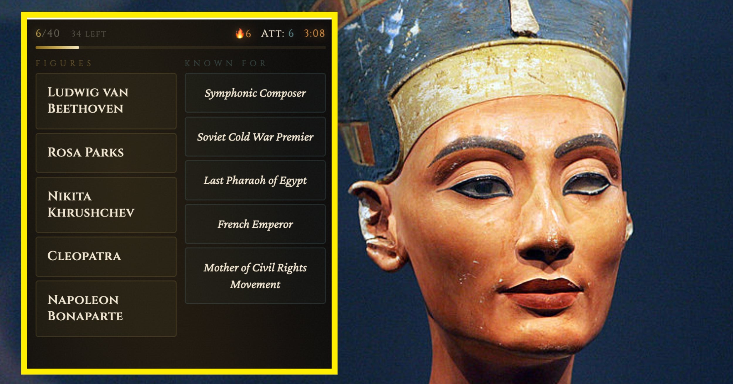 Only True History Buffs Can Match These Famous Historical Figures To Their Titles