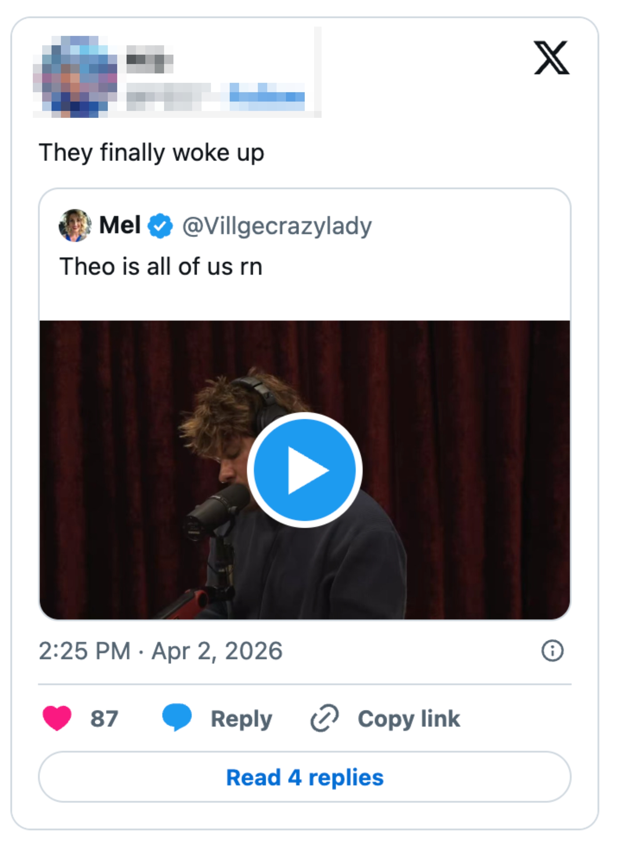  "Theo is each  of america  rn."