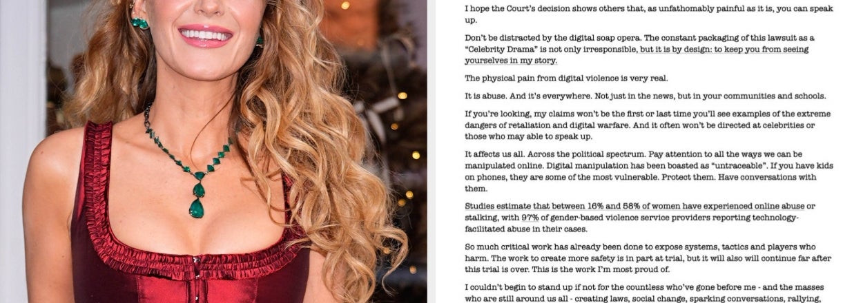 Blake Lively Issued A Statement After The Latest "It Ends With Us" Court Update, And The Response Shows Why We Can't Have Nice Things