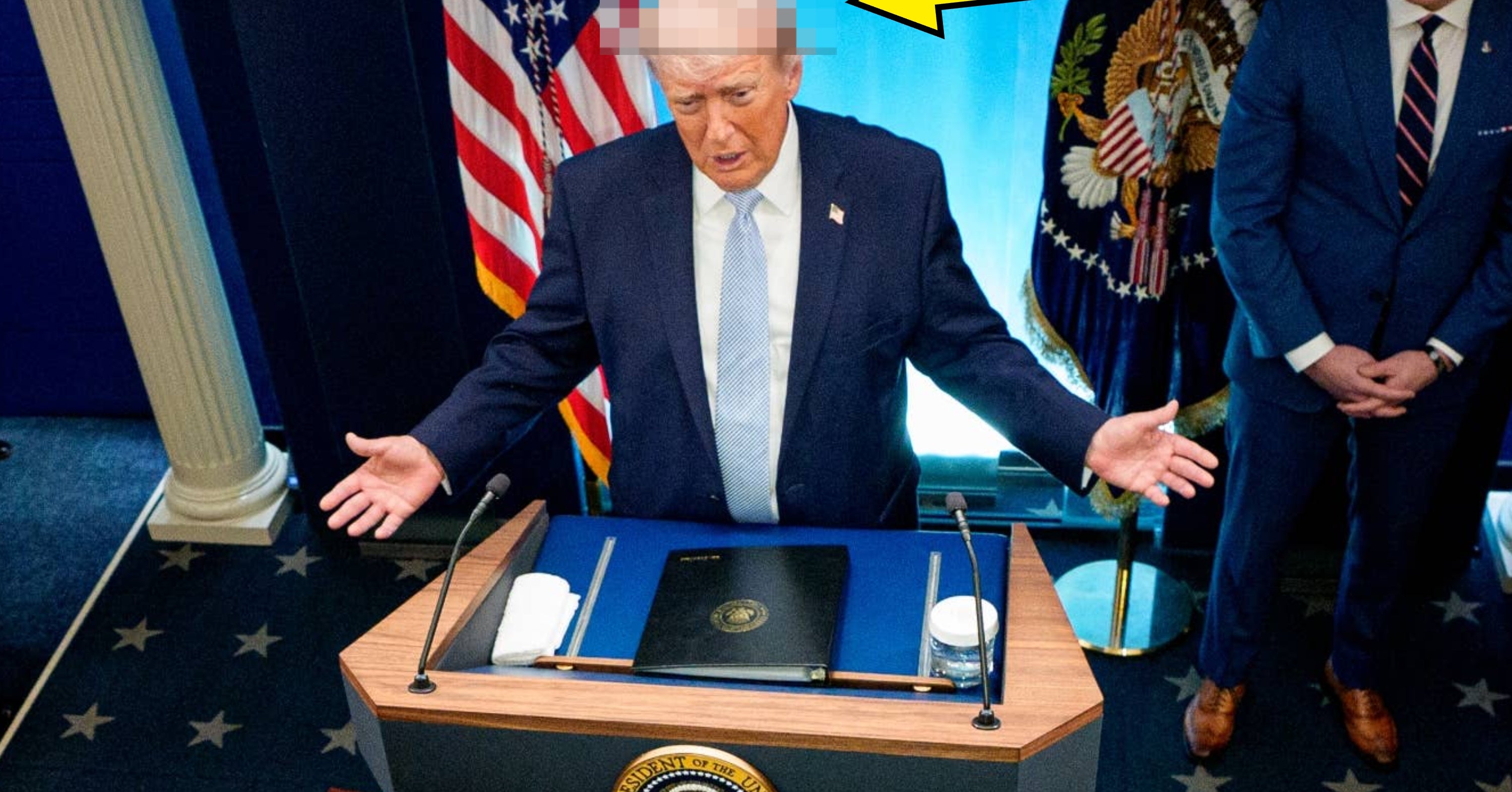 There's Something Very Odd Happening With Trump's Hair Today, And He Is NOT Going To Be Happy That These Photos Exist