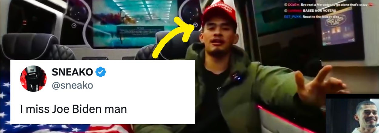 The Internet Is Dragging This Manosphere Influencer For His...Interesting...Posts About Joe Biden And Hillary Clinton