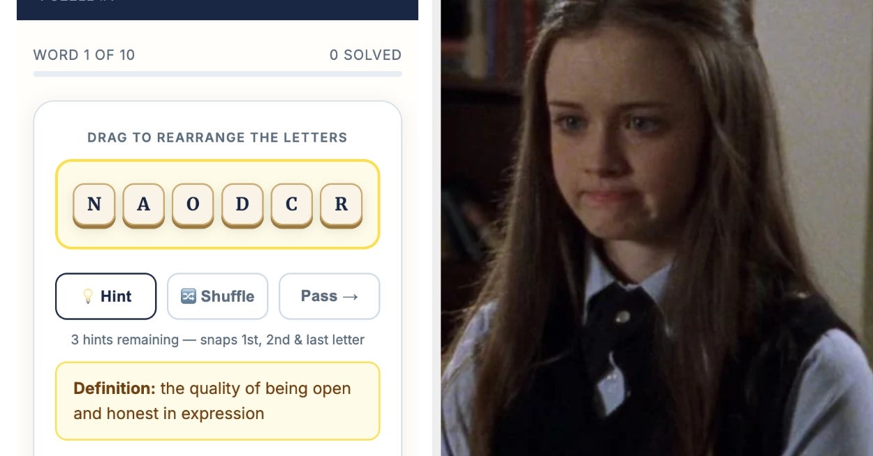 Sorry, But Most People Absolutely Can't Unscramble These 10 SAT Words In Under 5 Minutes
