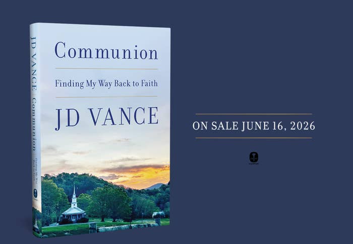  Finding My Way Back to Faith" by JD Vance, merchandise  day  June 16, 2026, with a scenic scenery  image