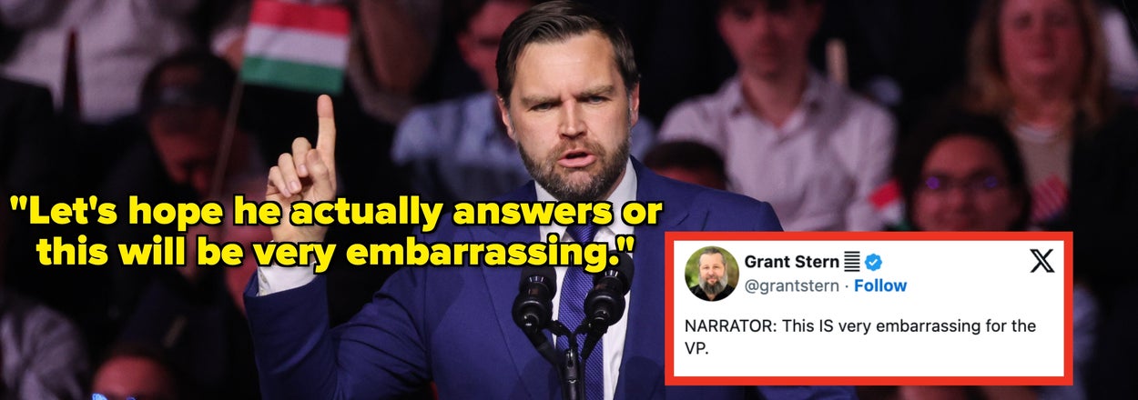 I'm Cringing So Hard Over JD Vance's Attempt To Call Trump During A Rally That I Want To Rip All My Skin Off Of My Body
