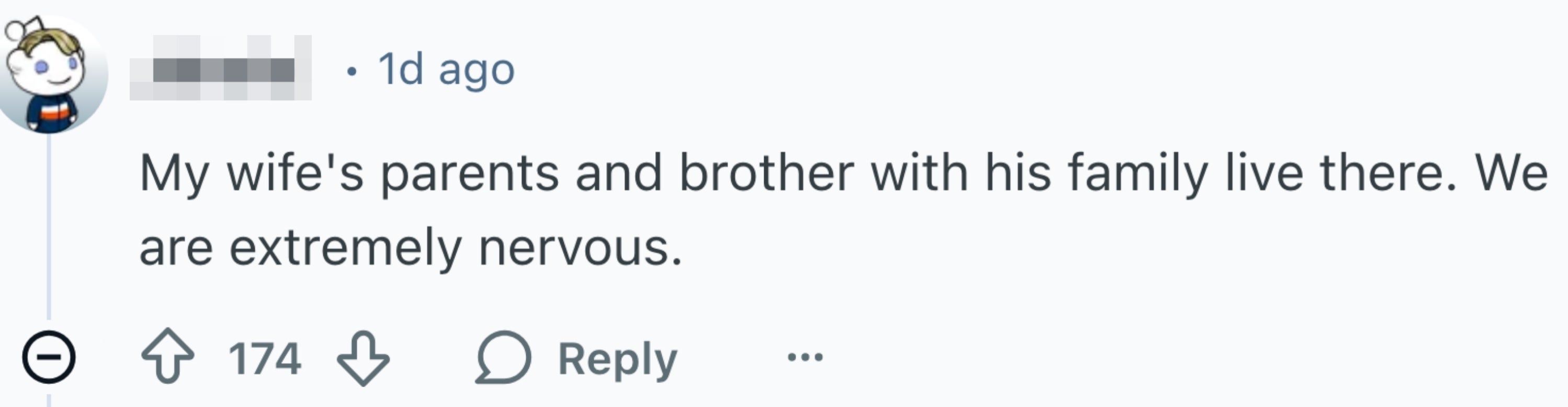 Sosiale medier-kommentarer som uttrykker nervøsitet over familie som bor i et bestemt område