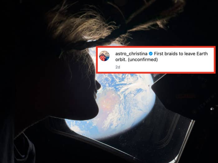 Person gazing retired  from a spacecraft model   astatine  Earth from space, with a partial silhouette framing the planet's view