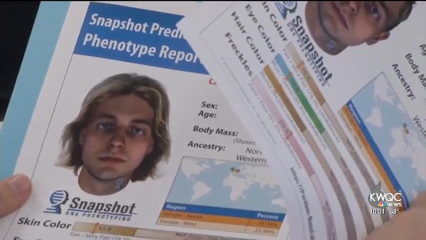 Summary of phenotype study with quality look image, detailing sex, ancestry, and different traits predictions