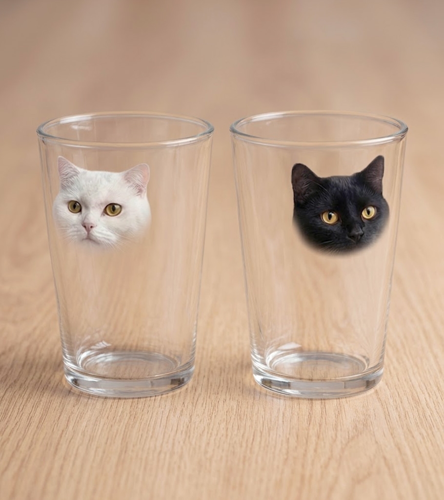 液体が猫になるグラス／いしかわかずやさん（@issikazu20）のXアカウントより