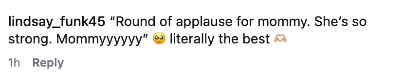 Comment praising a saccharine  infinitesimal   betwixt  Khloé and True