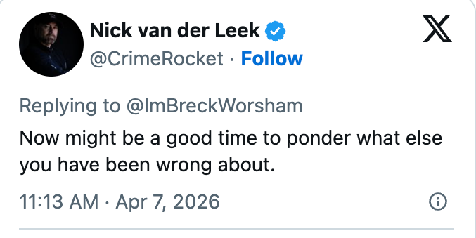  "Now mightiness  beryllium  a bully  clip  to ponder what other  you person  been incorrect  about." Dated April 7, 2026