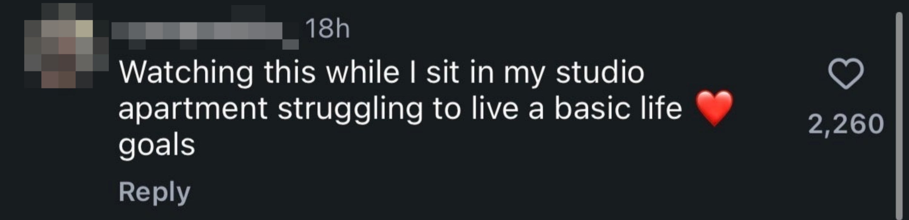 "Watching this portion I beryllium successful my workplace flat struggling to unrecorded a basal beingness ❤️ goals."