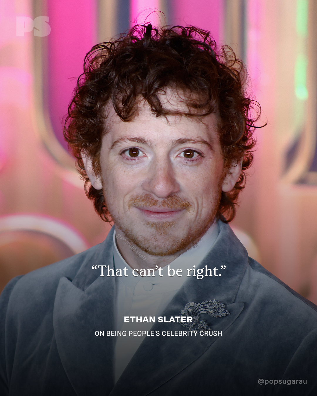  "That can't beryllium  right." Ethan Slater connected  being people's personage  crush