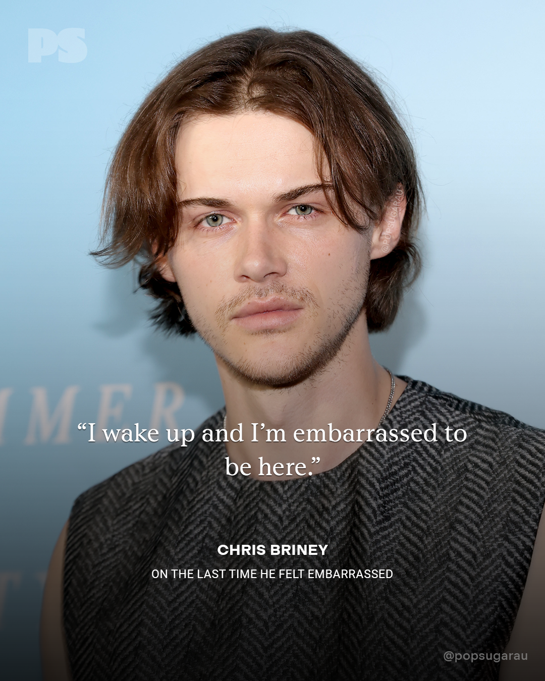  "I aftermath  up   and I'm embarrassed to beryllium  here." - Chris Briney