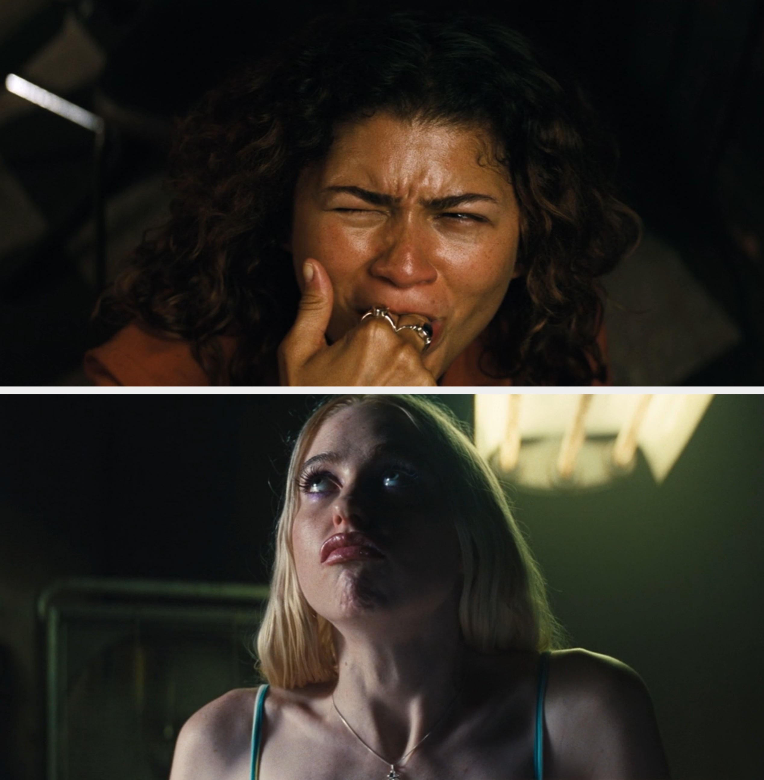 Zendaya and Chloe gagging successful  "Euphoria" scenes