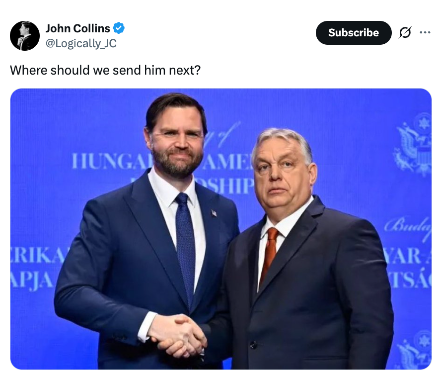 Two men successful suits shaking hands astatine an lawsuit podium, superior expressions, 1 has a sanction badge, backdrop has indistinct writing