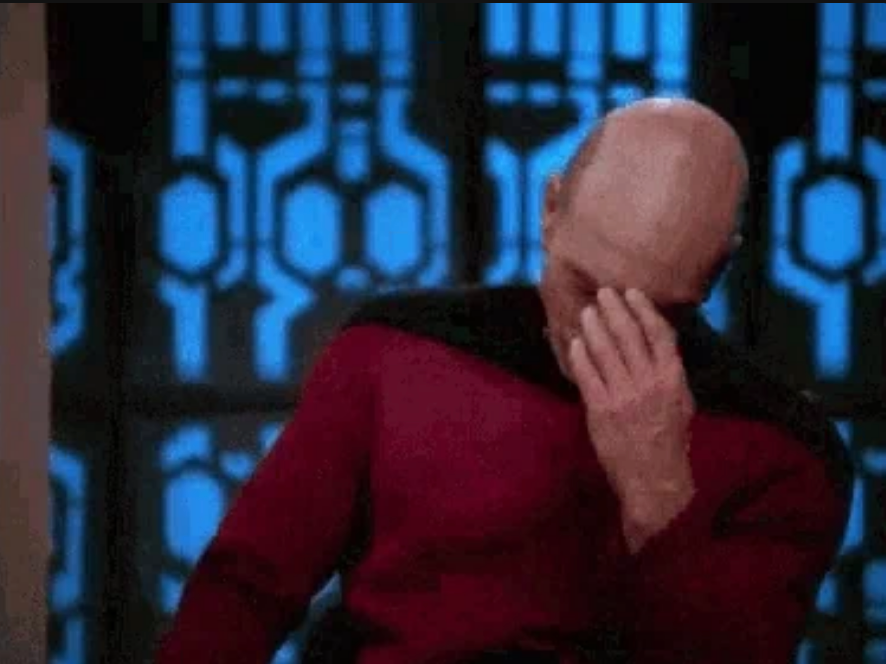 Person successful a futuristic azygous facepalming successful a infinitesimal of disbelief oregon frustration