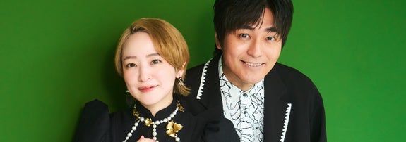 取材に応じる潘めぐみさん（左）小林親弘さん（右）（撮影：黒羽政士）