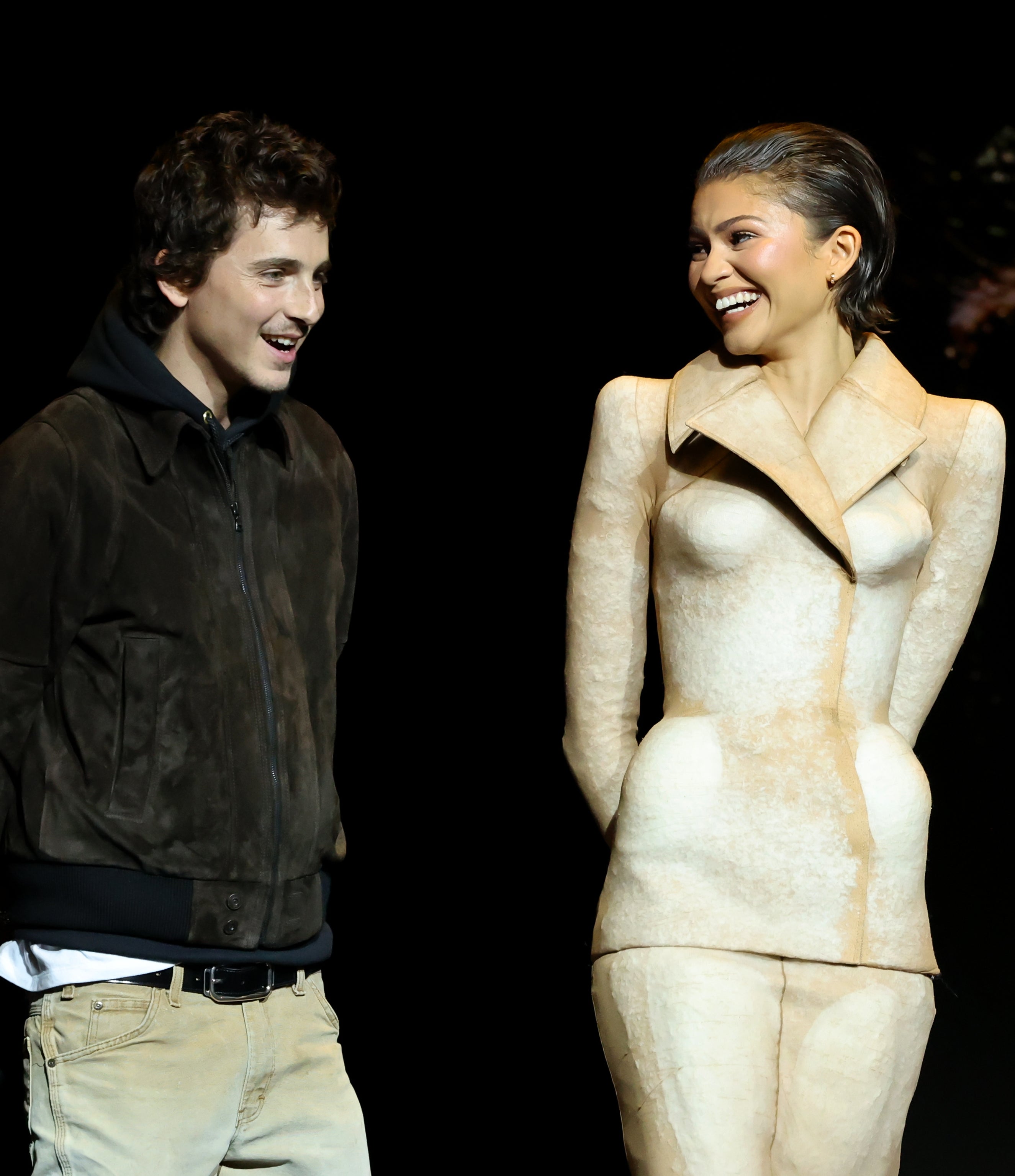 Timothée Chalamet and Zendaya connected  stage