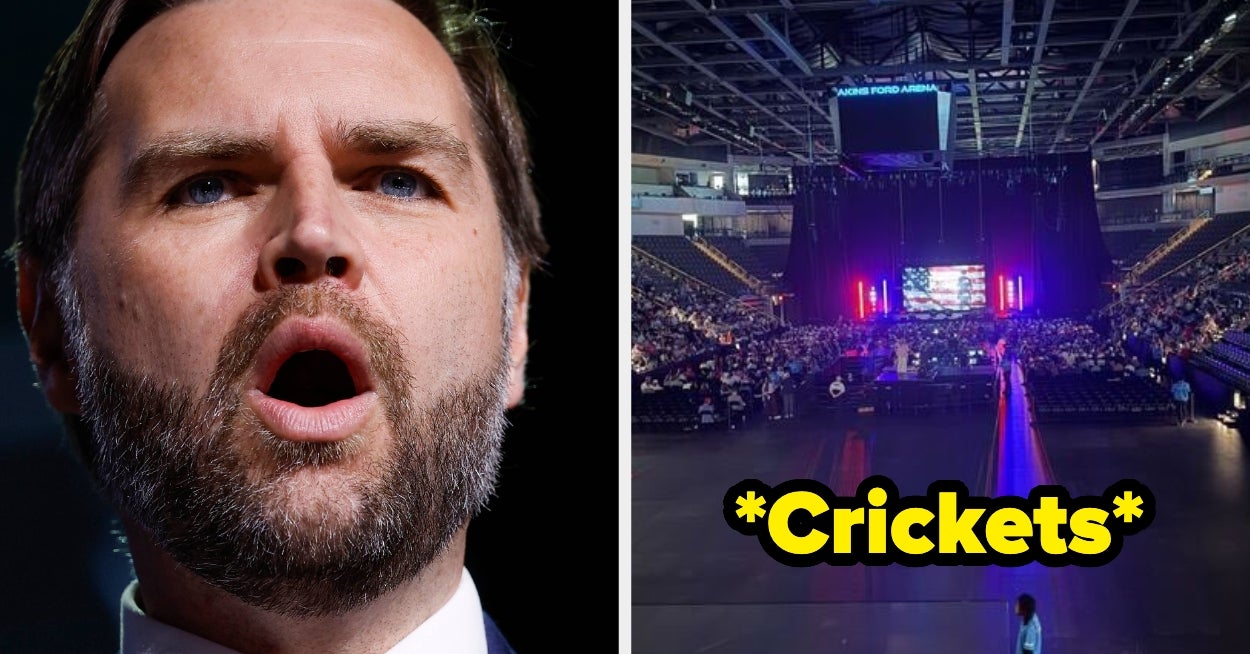 JD Vance Gave A Speech To Almost No One And The Photos Are Wild