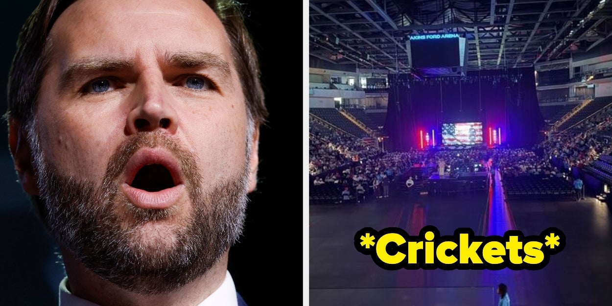 JD Vance Gave A Speech To Almost No One And The Photos Are Wild