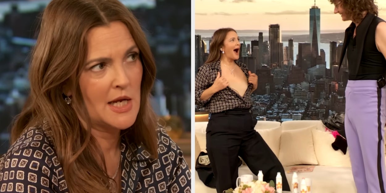 Drew Barrymore Once Vilified Over Golden Globes Bra-Free Look