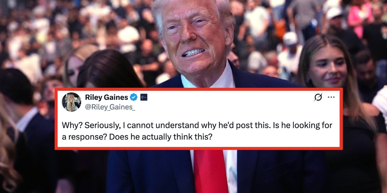 Trump And Riley Gaines Clash Over Jesus AI Pic