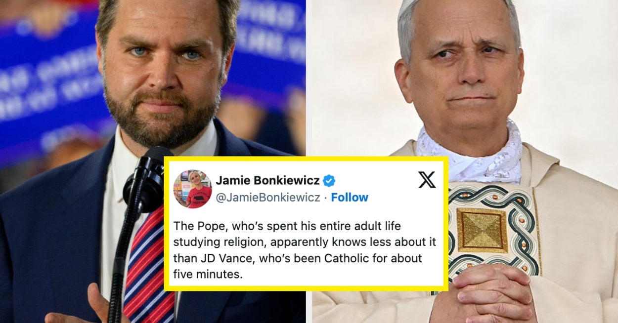 Sigh, JD "Baby Catholic" Vance Is Back Sharing His Opinions On How The Pope Should Interpret The Bible