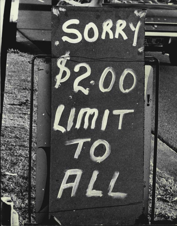 Sign with text: "SORRY $2.00 LIMIT TO ALL," indicating a spending constraint