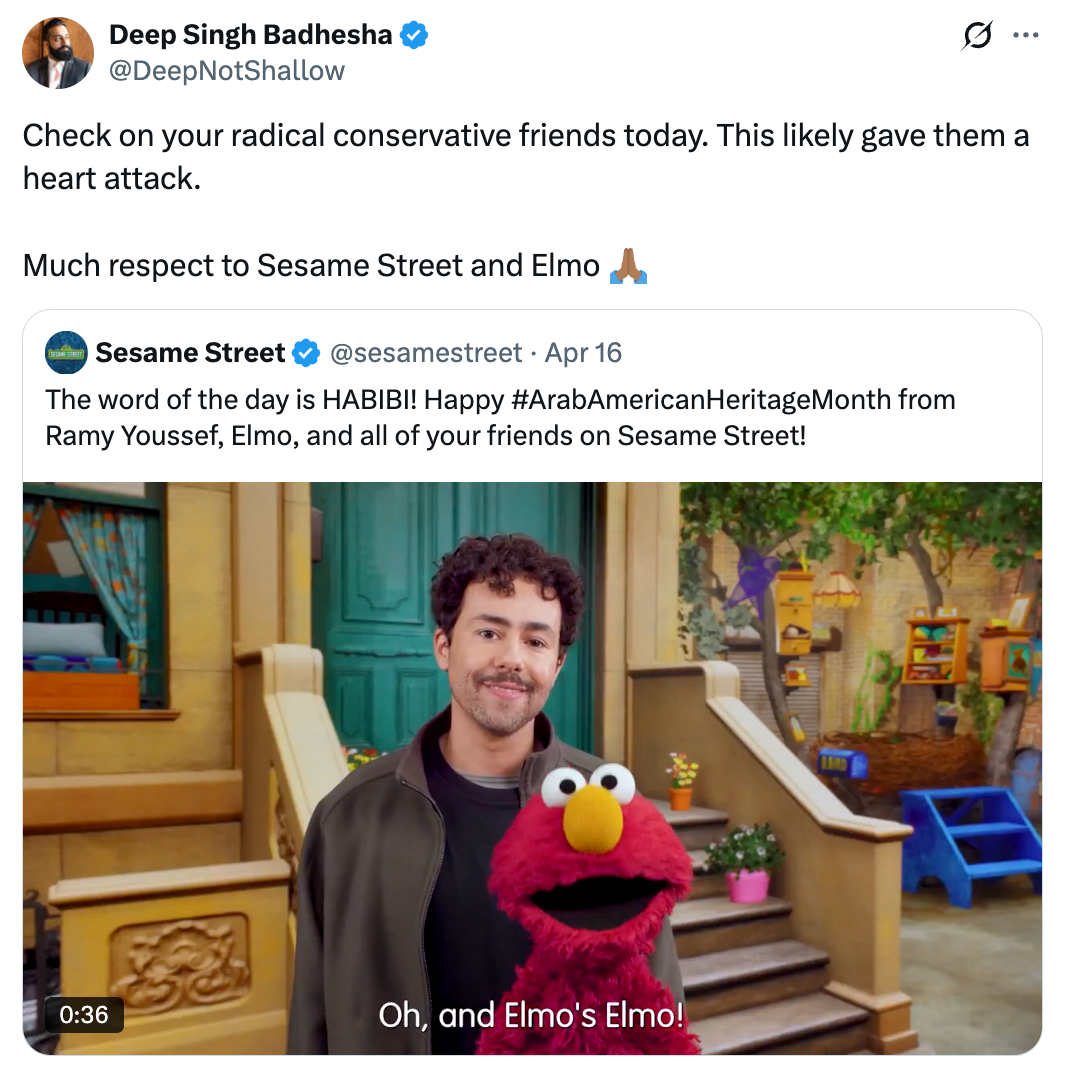 MAGA Is Having A Literal Meltdown Because Elmo Learned A New Word