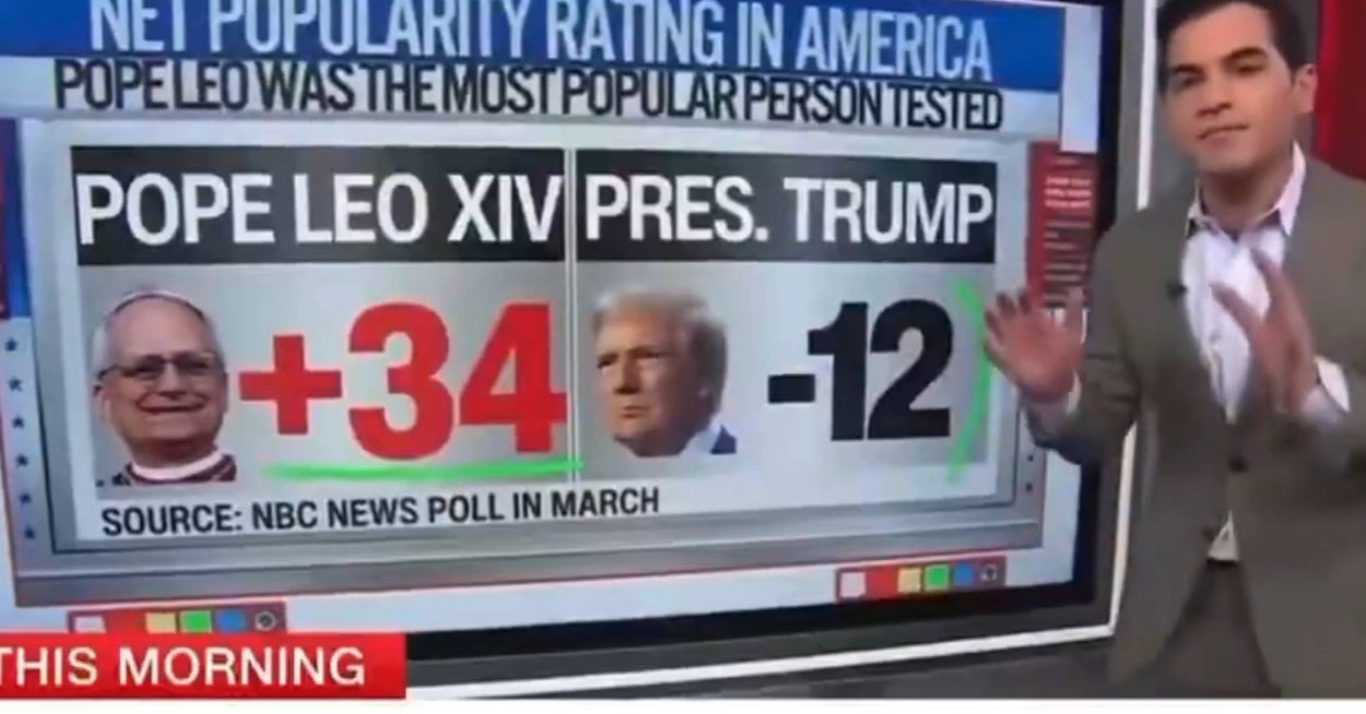 Donald Trump Is Probably Throwing A Tantrum Right Now After Seeing His Popularity Numbers Compared To Pope Leo
