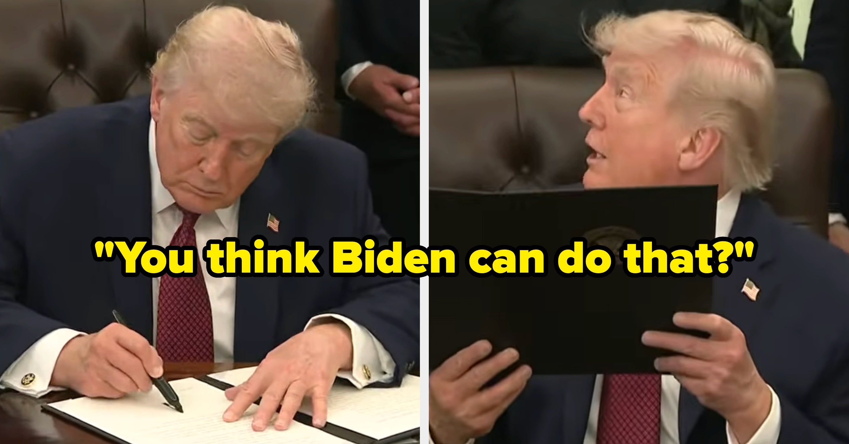 This Clip Of Donald Trump Being Proud Of Himself For Signing His Own Name Is Unbelievably Cringe