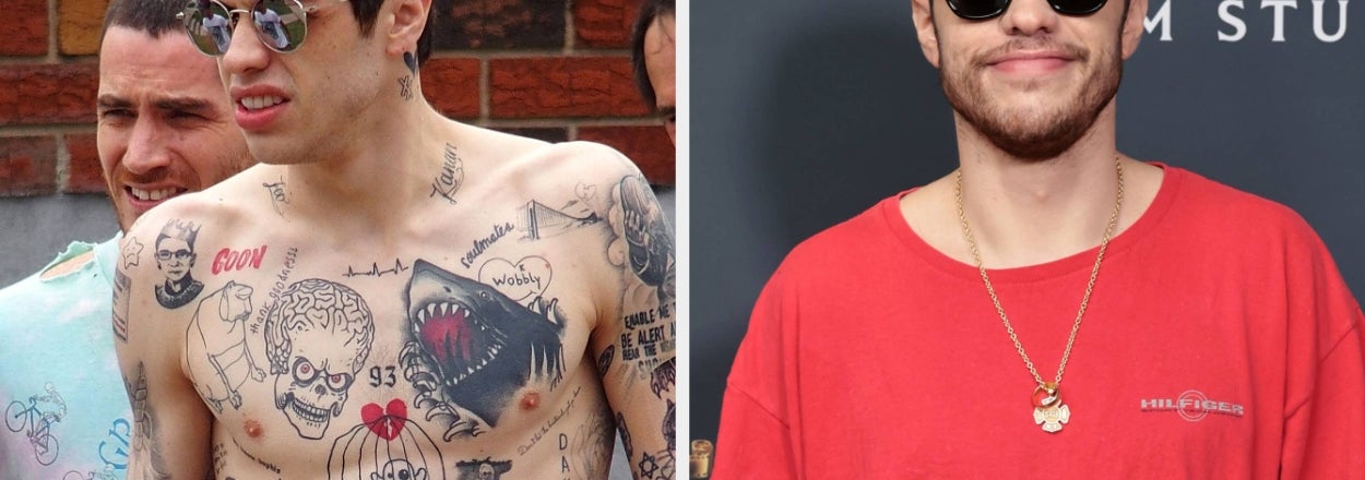 Pete Davidson Showed Off His Almost-Bare Arms After Spending Six Years Removing Hundreds Of Tattoos, And People Are...Disoriented